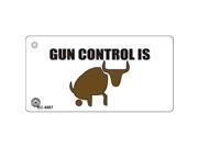 Smart Blonde KC-4687 Gun Control Novelty Key Chain Smart Blonde KC-4687 Gun Control Novelty Key Chain