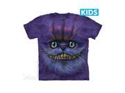 The Mountain 1540051 Big Face Cheshire Cat Kids T Shirt Medium