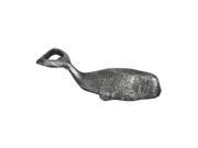 Handcrafted Model Ships K 1087 silver 7 in. Cast Iron Whale Bottle Opener Rustic Silver