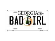 Smart Blonde LP 6156 Bad Girl Georgia Novelty Metal License Plate