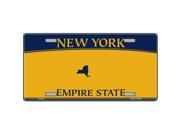 New York Empire State Metal License Plate