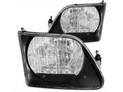 ANZO 111083 Ford Expedition G2 Crystal Headlights Black