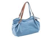 McKlein 11296 Arianna Pebble Grain Faux Leather Handbag Aqua Blue