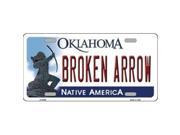 Smart Blonde LP 6256 Broken Arrow Oklahoma Novelty Metal License Plate