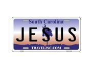 Smart Blonde LP 6289 Jesus South Carolina Novelty Metal License Plate
