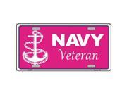 Smart Blonde LP 4276 Navy Veteran Pink Novelty Metal License Plate
