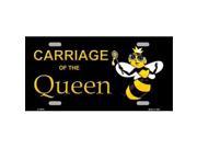Carriage of the Queen Metal License Plate