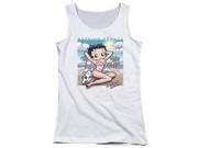 Trevco Boop Sunny Boop Juniors Tank Top White Small