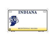 Smart Blonde MP 1106 Indiana State Background Metal Novelty Motorcycle License Plate
