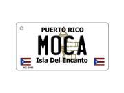 Smart Blonde KC 2860 Moca Puerto Rico Flag Novelty Key Chain