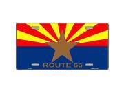 Smart Blonde LP 3574 Route 66 Arizona Flag Metal License Plate
