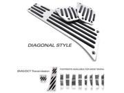 Bimmian PED46SLDY Aluminum Pedal Set For E46 SMG DCT Transmission With Footrest for LHD Vehicle Diagonal Grip Style