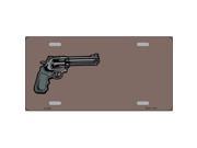 Smart Blonde LP 3484 Gun Offset Customizable Metal Novelty License Plate