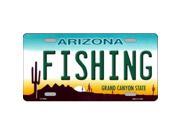 Smart Blonde LP 2559 Fishing Arizona Metal Novelty License Plate