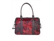 Scully B113 HB ONE 100 Percent Leather Hair On Calf Handbag Red Black