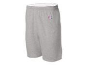 Champion 8187 Adult Cotton Gym Short Oxford Gray Extra Large