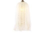 Nora Lighting NRS80 423WG Ghost Glass White With Gold Leaf