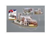 3D Puzzles CFMC121H Westminster Abbey 3D Puzzle 145 Pieces with Book