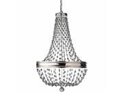 Feiss F2810 8PN Malia 8 Light Nickel Chandelier