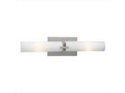 PLC Lighting 918 SN Polipo Vanities 2 Light Incandescent 60W in Satin Nickel