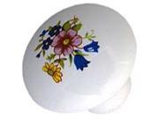 Mintcraft 4978771 Floral Ceramic Knob 1.37 In.