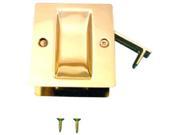 Prime Line 161494 Polished Solid Brass Pocket Door Combination Pull