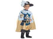 Dress Up America 438 T4 Deluxe Musketeer Toddler T4