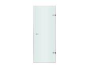 Vigo VG6073CHCL28 28 in. Adjustable Frameless Shower Door with Clear Glass and Chrome Hardware