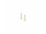 Fine Jewelry Vault UBNER40457Y14CZ April Birthstone Cubic Zirconia Fancy Teardrop Earrings in 14K Yellow Gold 0.50 CT TGW