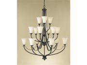 Feiss F2254 6 6 3ORB Barrington Collection Oil Rubbed Bronze 3 Tier 15 Light Chandelier