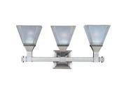 Maxim Lighting 11078FTSN Brentwood 3 Light Bath Vanity in Satin Nickel