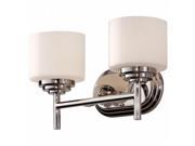 Feiss VS26002 PN Malibu 2 Light Nickel Vanity Light Pack of 2