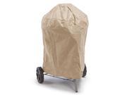 Budge 22 Dia. x 28 Drop in. All Seasons Round Smoker Grill Cover Tan
