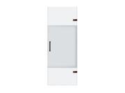 Vigo VG6072RBCMC28 28 in. Adjustable Frameless Shower Door with Privacy Panel Glass and Oil Rubbed Bronze Hardware