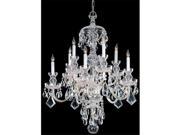 Traditional Crystal Collection 1140 PB CL MWP Hand Polished Crystal Chandelier