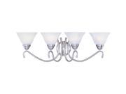 Maxim Lighting 12069MRSN Newport 4 Light Bath Vanity in Satin Nickel