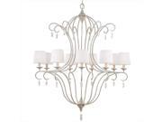Murray Feiss F2934 9CHKW 9 Light Caprice Chandelier Chalk Washed