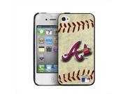 Pangea IP4 MLB BB ATL iPhone 4 4S Vintage Edition Atlanta Braves Hard Cover Case