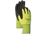 Lfs Glove WG310HVXL Green Wonder Grip High Visibility Latex Palm Gloves XL