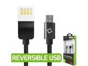 Cellet DAMICROREV 4 ft. Micro Usb Charging Plus Data Sync To Reversible Male Usb 2.0 Cable