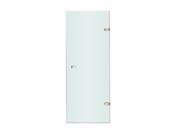 Vigo VG6073STCL30 30 in. Adjustable Frameless Shower Door with Clear Glass and Stainless Steel Hardware