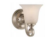 Monte Carlo VS10401 BS Vista 1 Bulb Vanity Brushed Steel