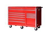 International VRB 5610RD 56 in. 10 Drawer Tool Cabinet Red
