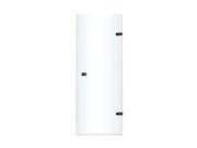 Vigo VG6073ARBCL24 24 in. Adjustable Frameless Shower Door with Clear Glass and Antique Rubbed Bronze Hardware