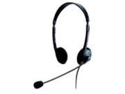 Compucessory 30 Mw Light Weight Stereo Headphone With Mic Black
