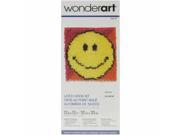 Wonderart Latch Hook Kit 12 X12 Smiley Face