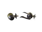 Design House 728014 Stratford 6 Way Latch Entry Door Knob and Deadbolt Combo Oil Rubbed Bronze