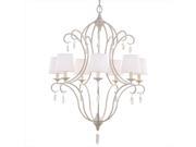 Murray Feiss F2933 7CHKW 7 Light Caprice Chandelier Chalk Washed