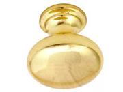 Mintcraft 1735349 1.37 In. Polished Brass Knob