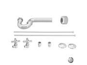 Westbrass D1838L 26 Cross Handle Traditional Pedestal Kit Polished Chrome